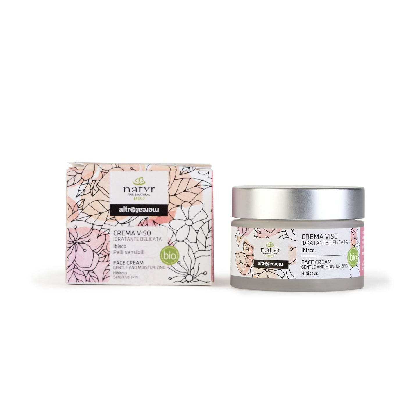 Crema viso giorno idratante Ibisco pelli sensibili - bio | 50 ml