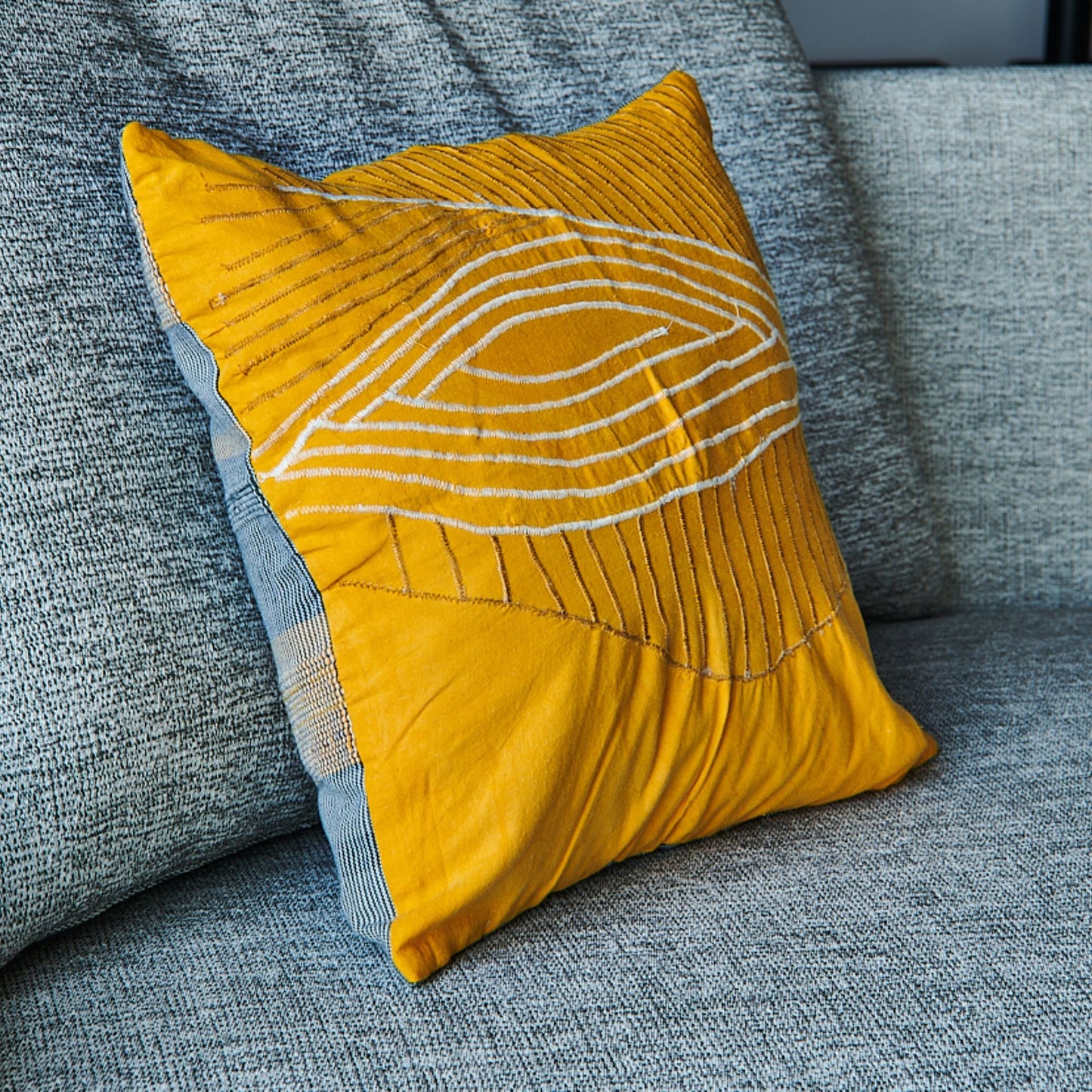 Federa cuscino Double righe cotone