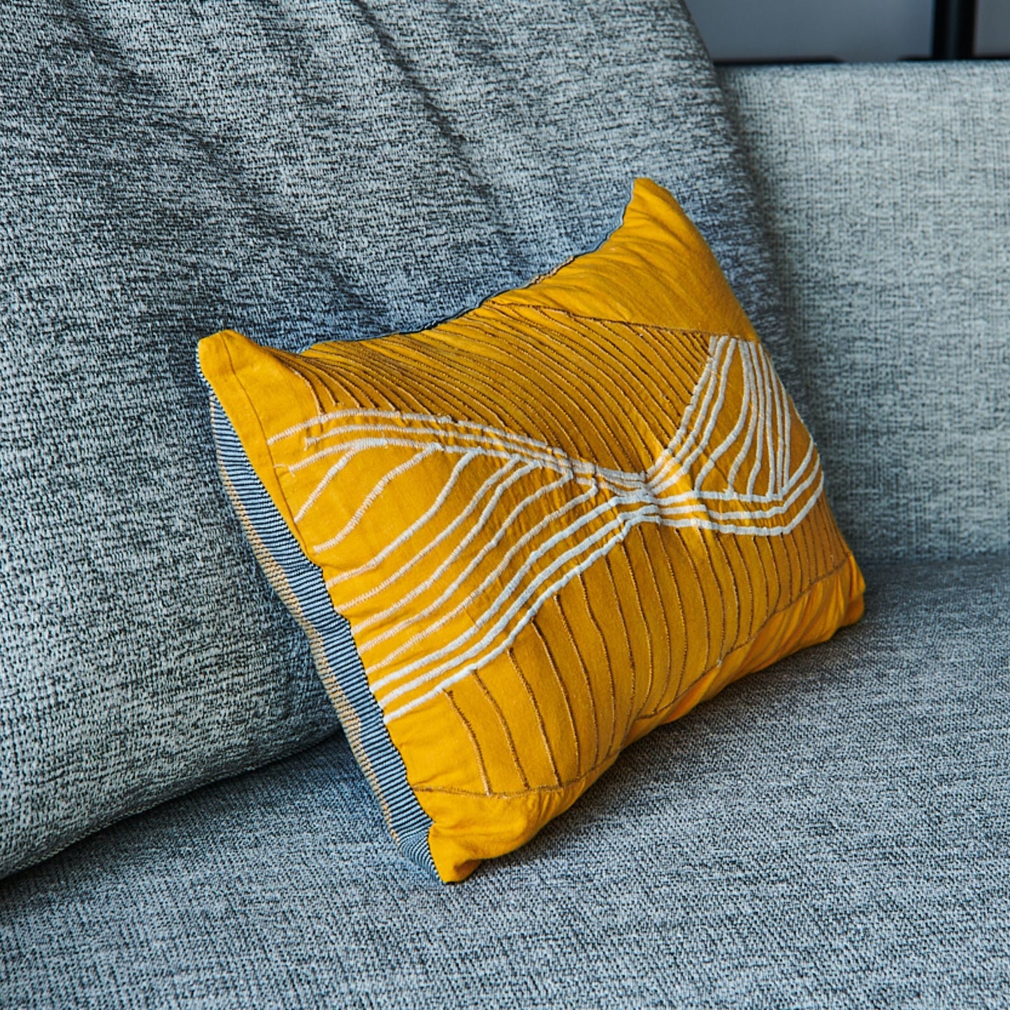 Federa cuscino Double righe cotone