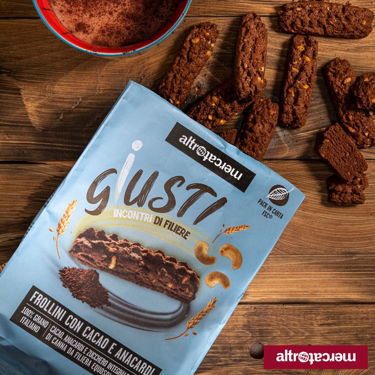 Frollini cacao e anacardi | 300 g