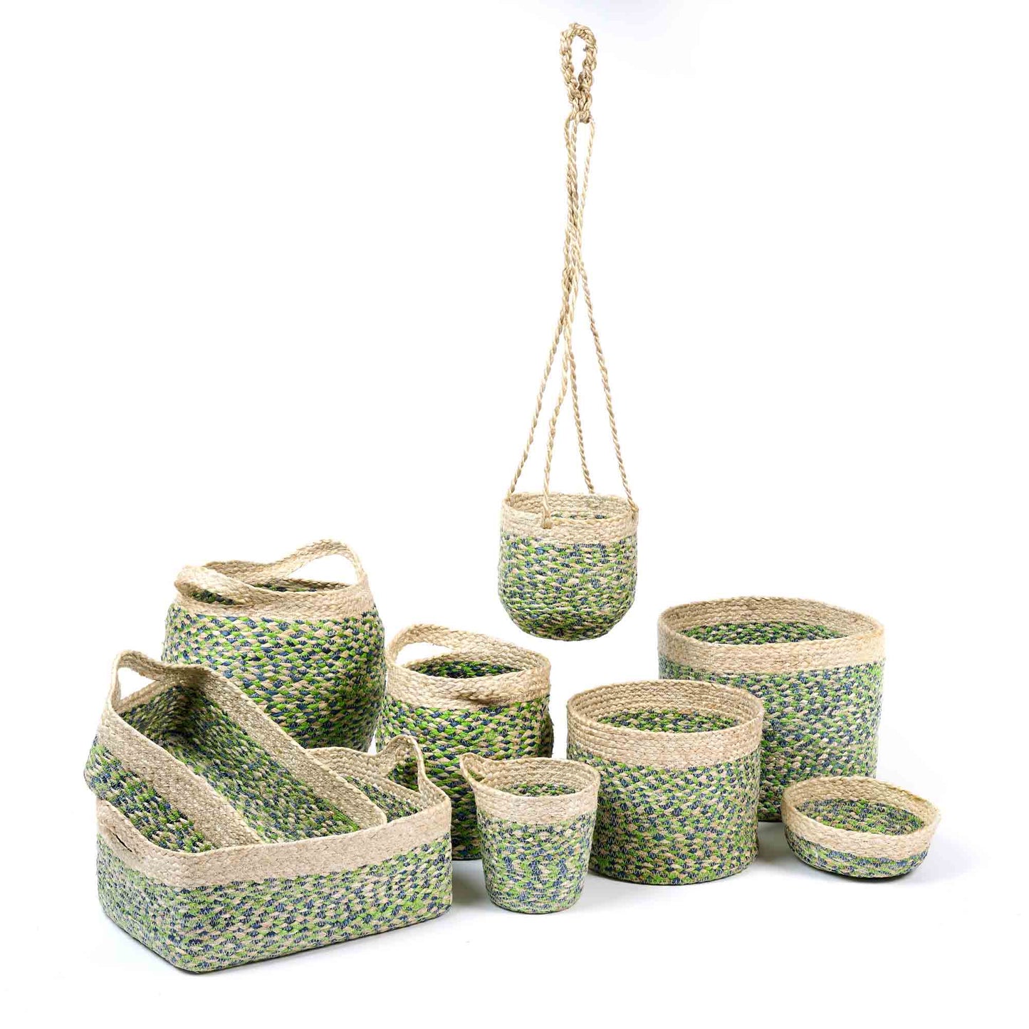 Cesto tondo medio Braided