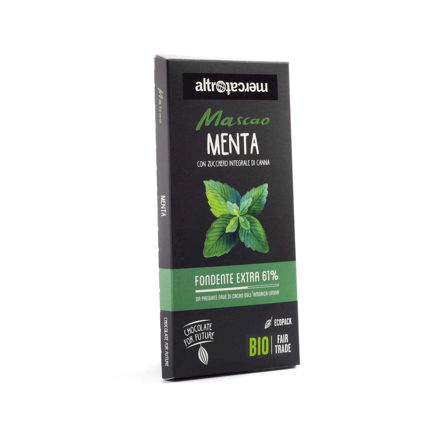 Cioccolato Mascao fondente extra alla menta - bio | 80 g