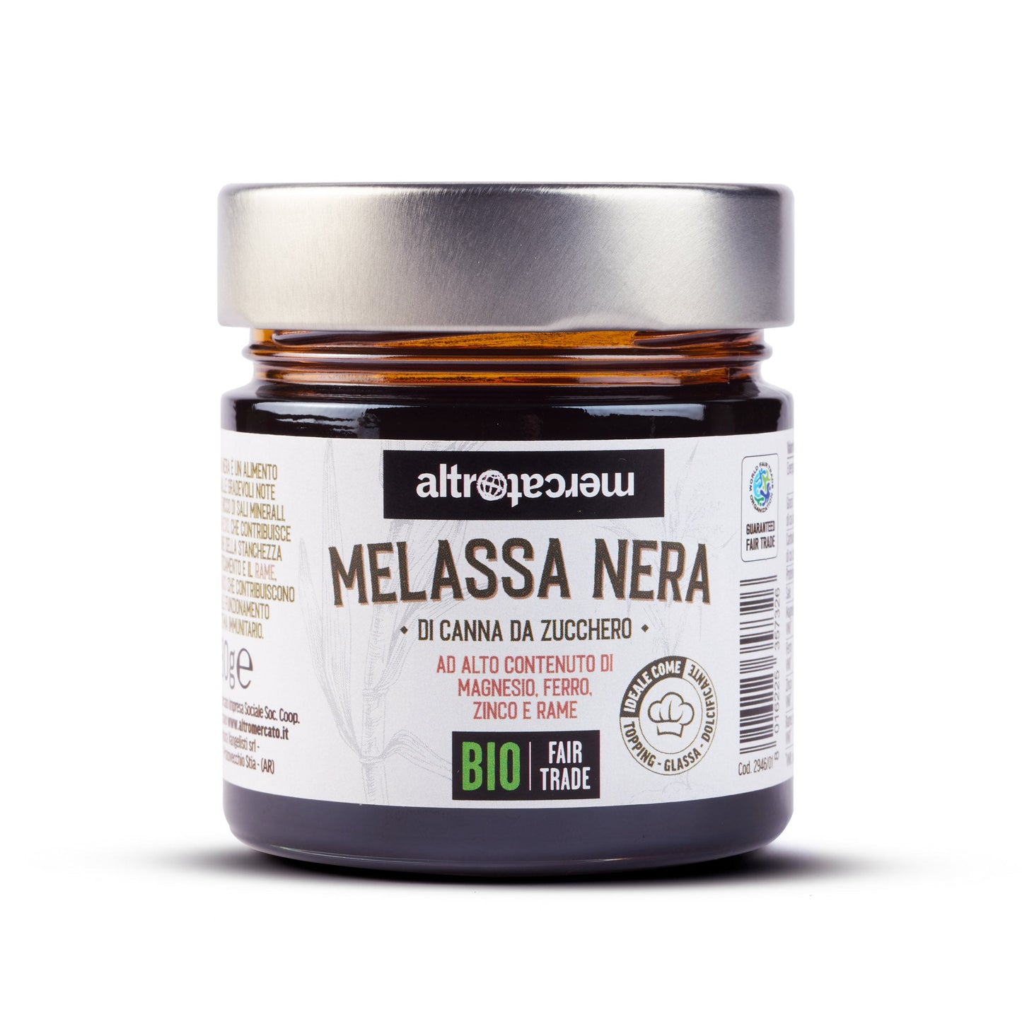 Kit 6 vasetti melassa nera di canna da zucchero - bio | 280 g