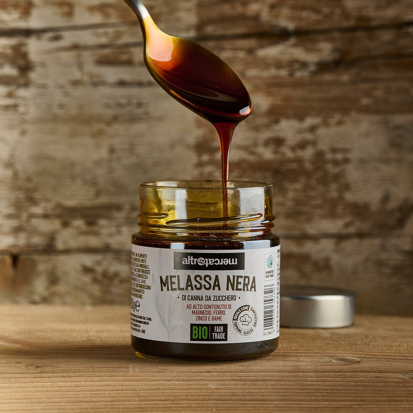 Kit 6 vasetti melassa nera di canna da zucchero - bio | 280 g
