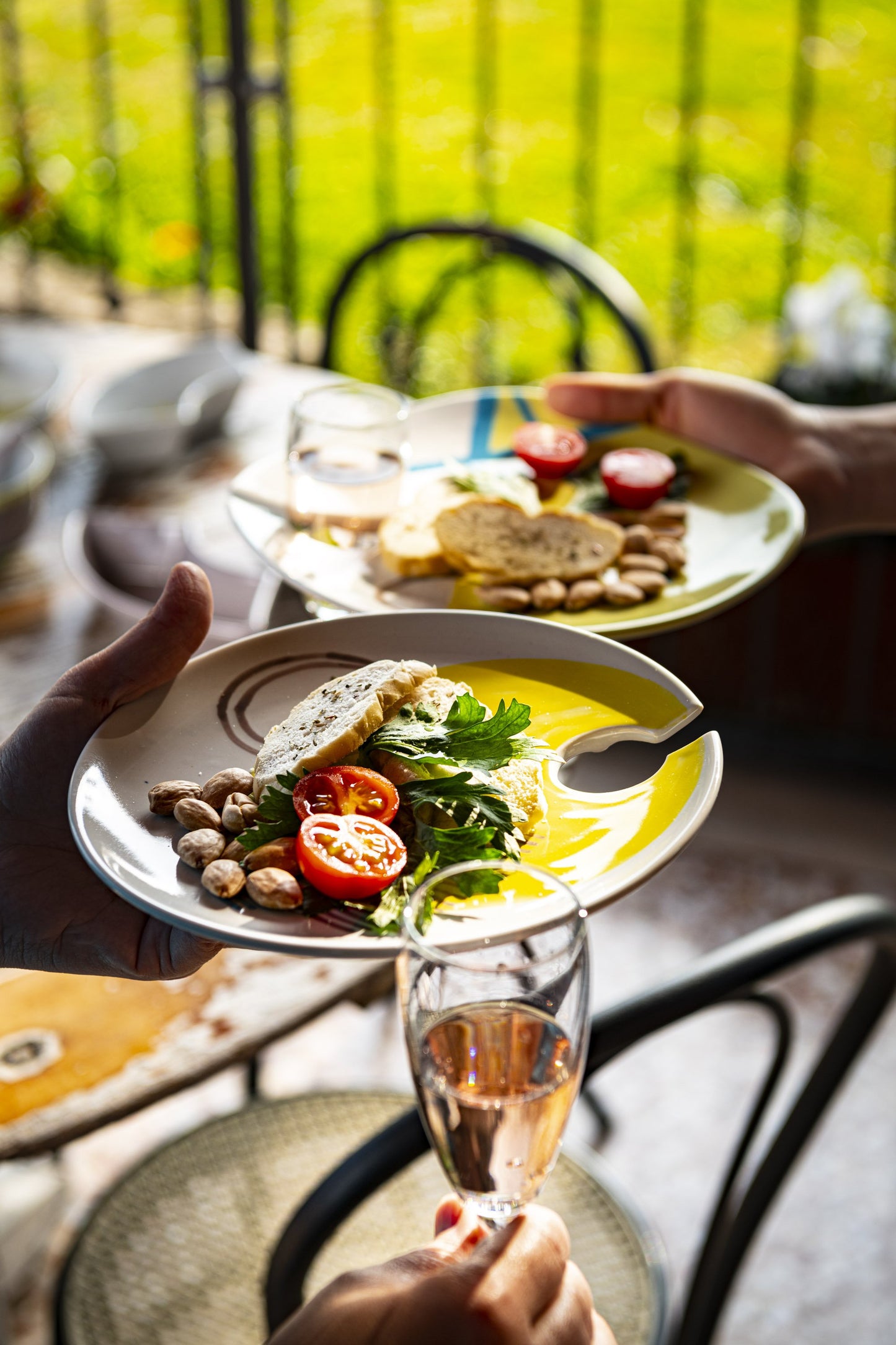 Piatto porta flute Party ceramica