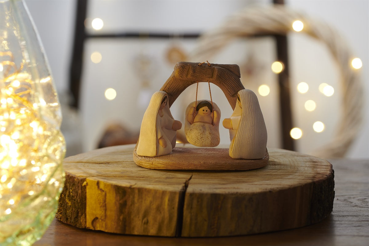 Presepe Altalena terracotta