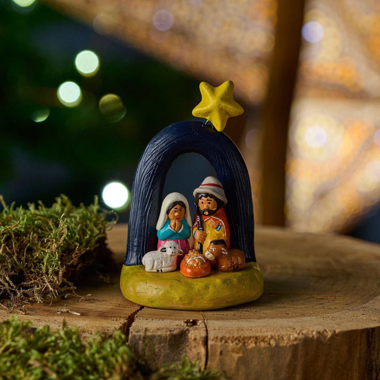 Presepe Arco con stella ceramica