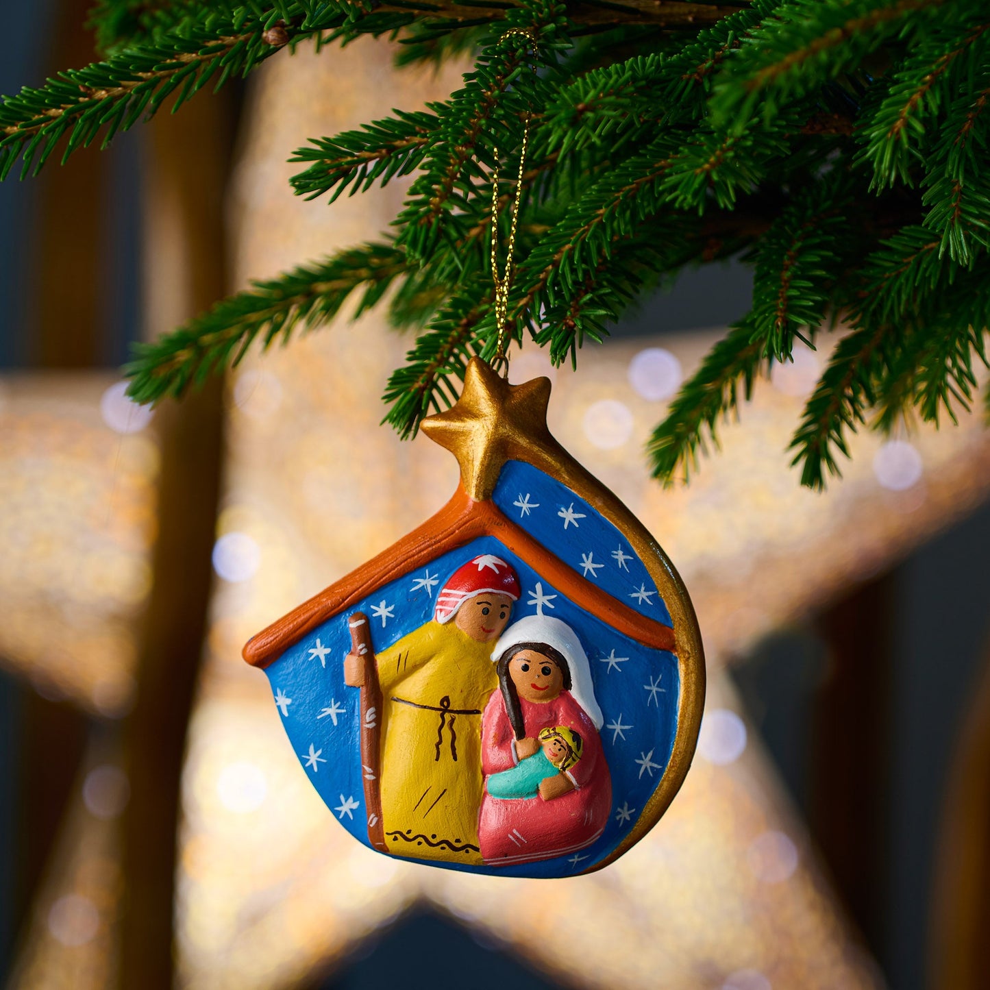 Presepe Notte chiara ceramica