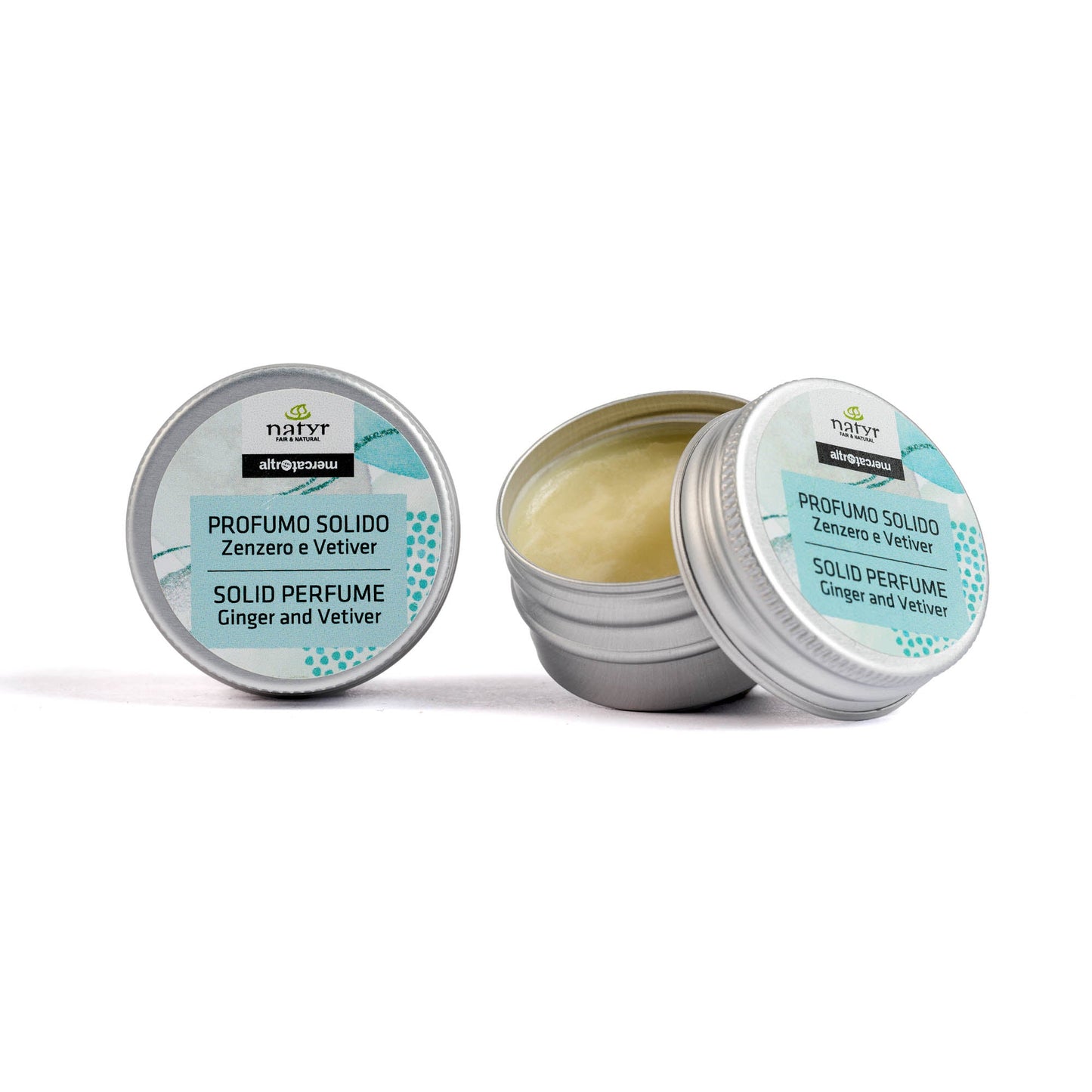 Profumo solido vetiver e zenzero - bio | 10 g