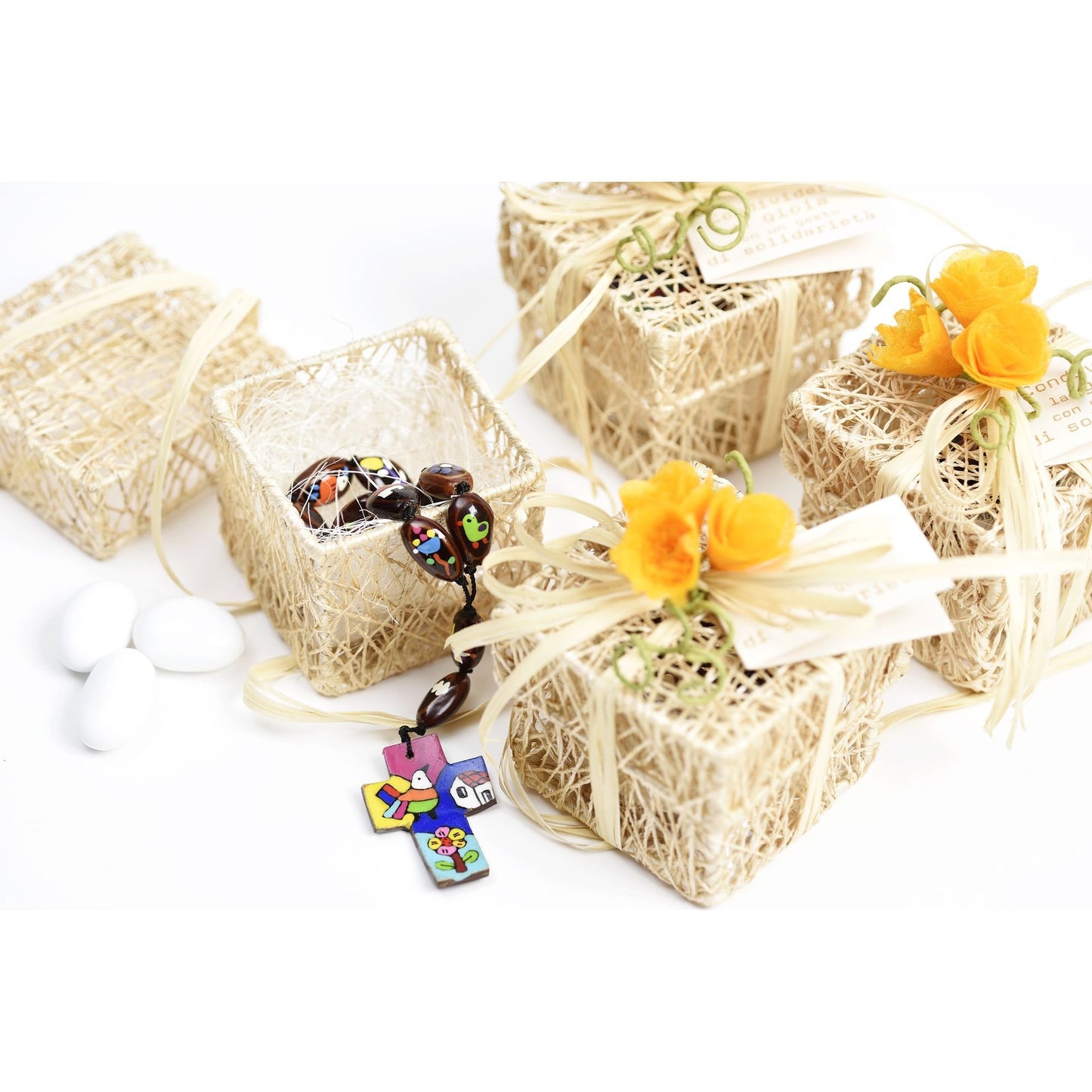 Scatolina quadrata abaca