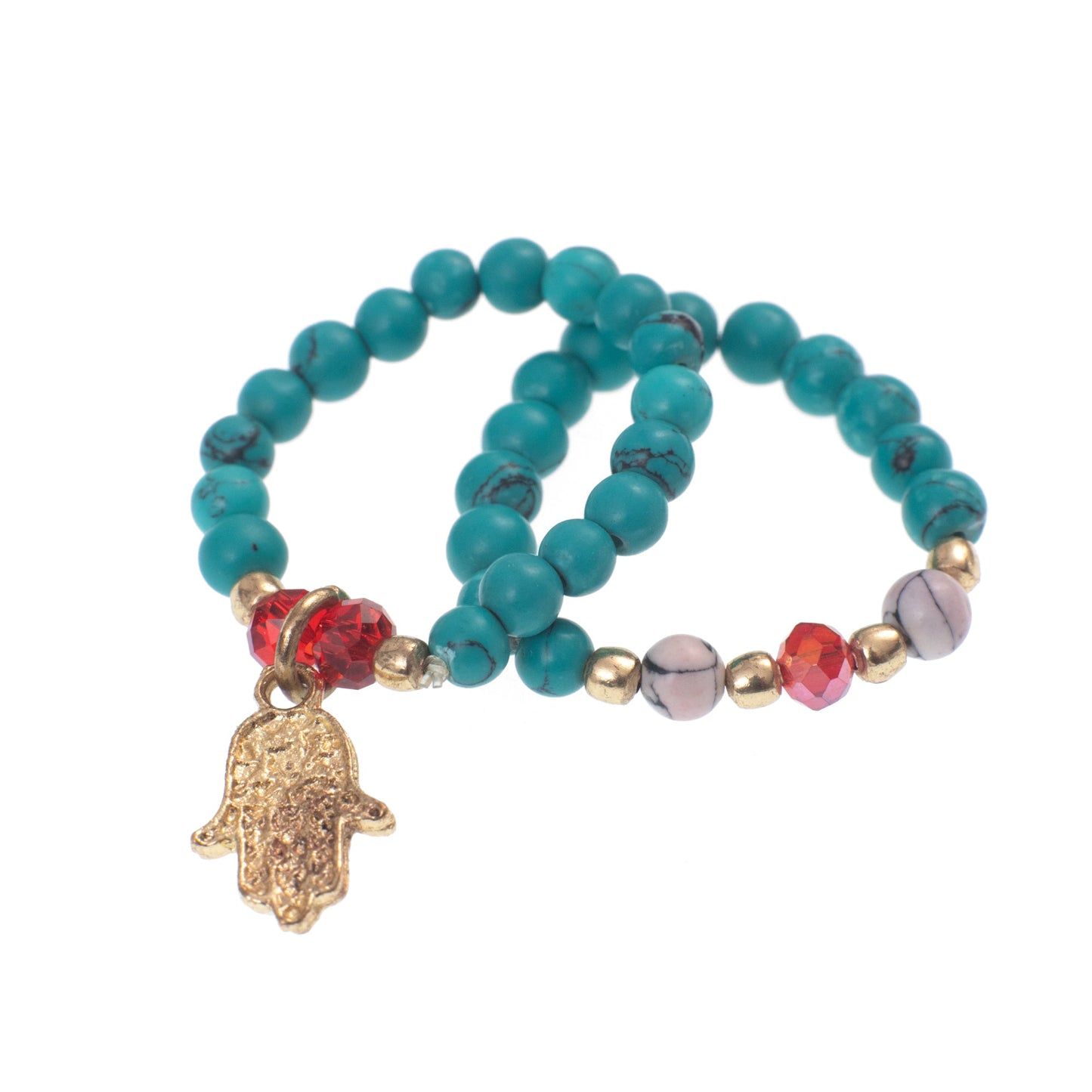 Set 2 anelli Bahamas argilla