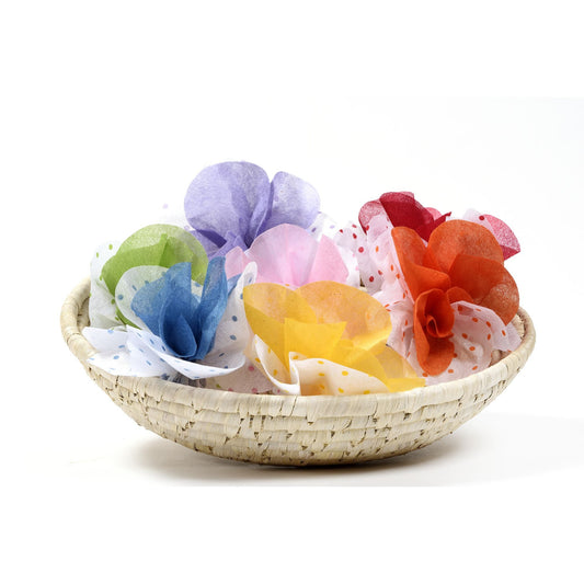 Kit 30 fogli carta seta fustellati a fiore