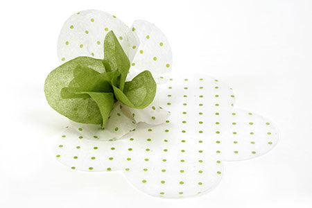 Kit 30 fogli carta seta fustellati a fiore