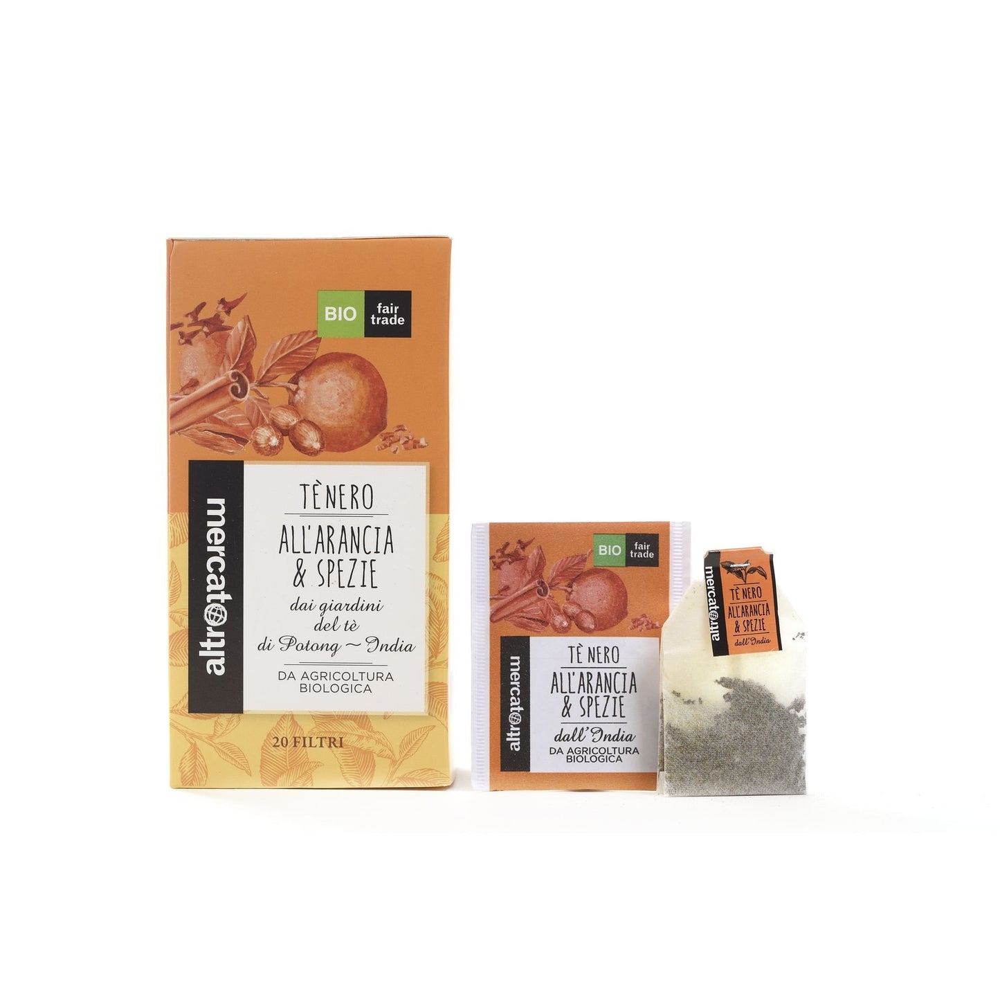 Tè nero arancio e spezie in filtri | 40 g