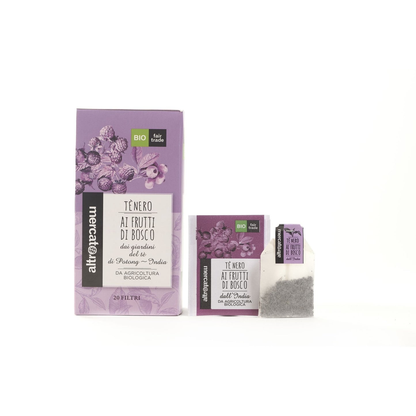 Tè nero frutti di bosco in filtri - bio | 40 g