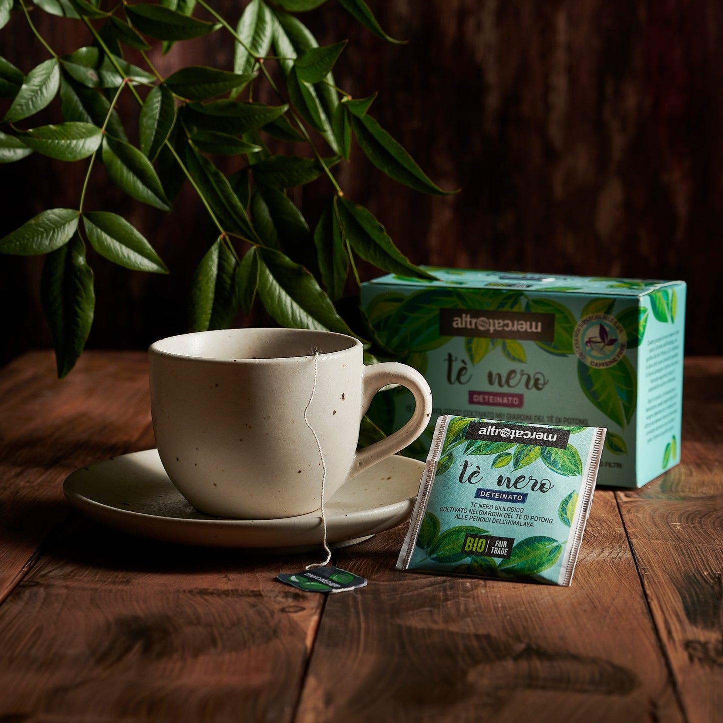 Tè nero deteinato India in filtri - bio | 20 filtri x 2 g