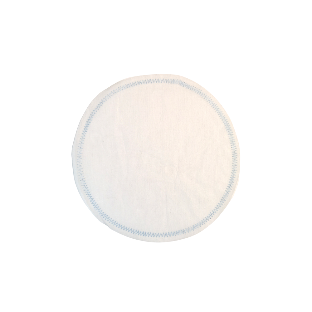 Kit 78 tulle bianco ricamo azzurro