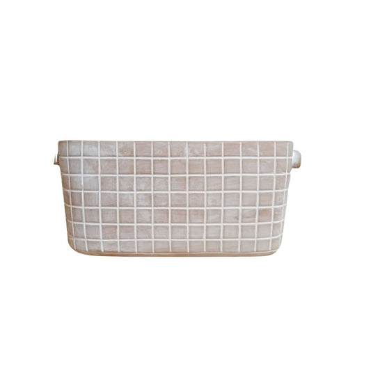 Vaso Quadretti terracotta