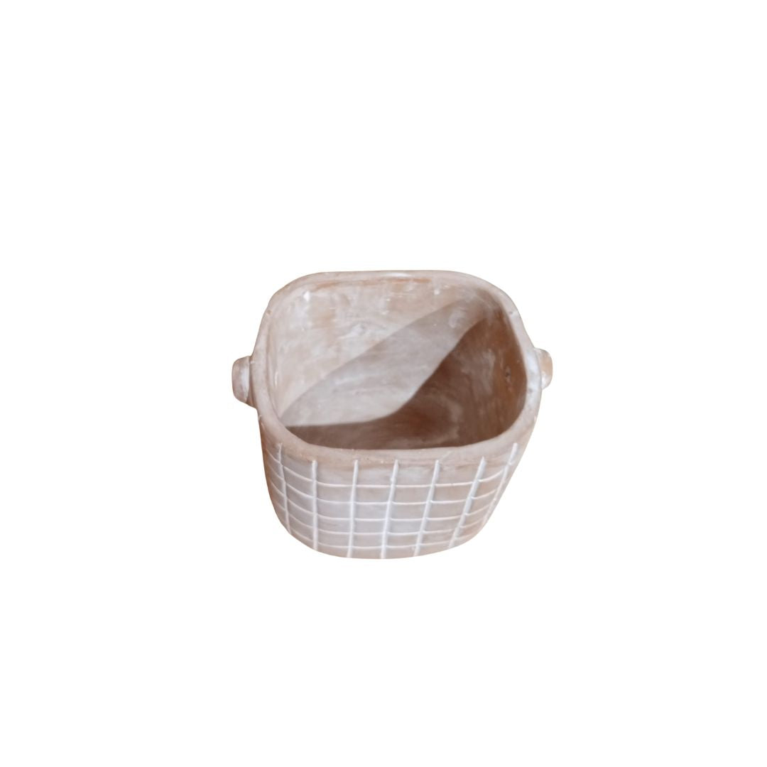 Vaso Quadretti terracotta