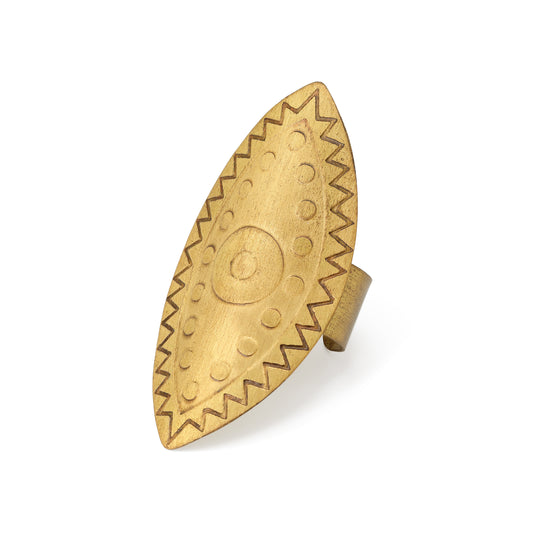 Anello Tribal ottone