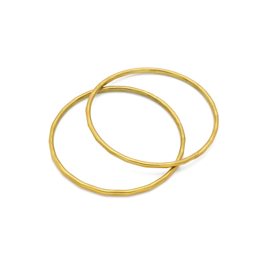 Set 2 bracciali Hoop ottone