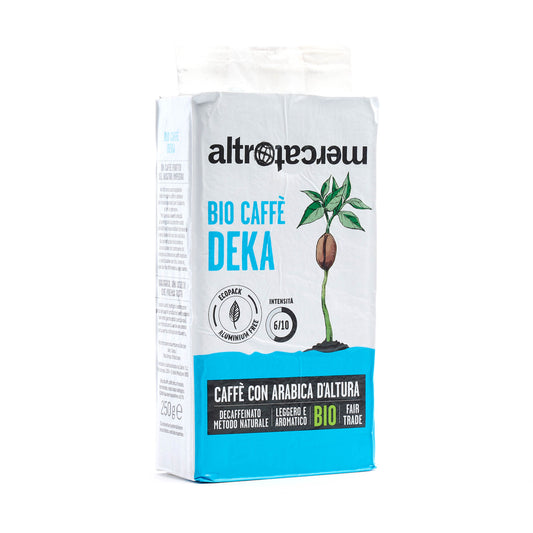 Caffè 100% arabica decaffeinato macinato bio | 250 g