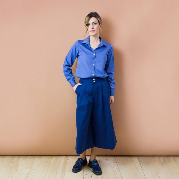 Camicia Lavanda cotone