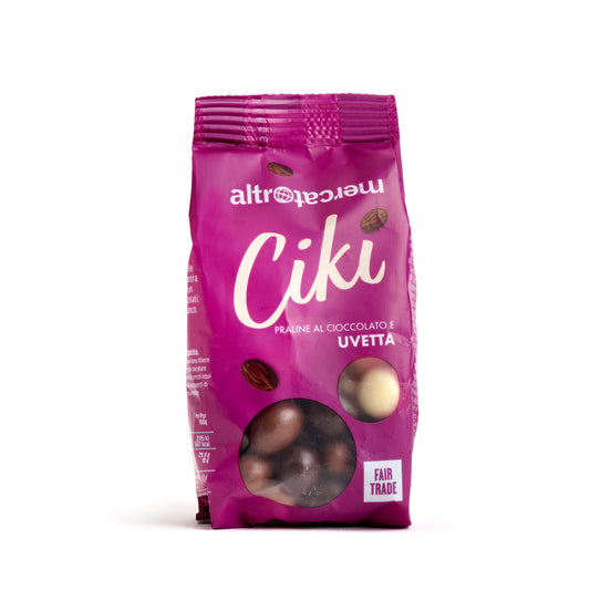 Ciki dragees di uvetta ricoperta al cioccolato | 100 g