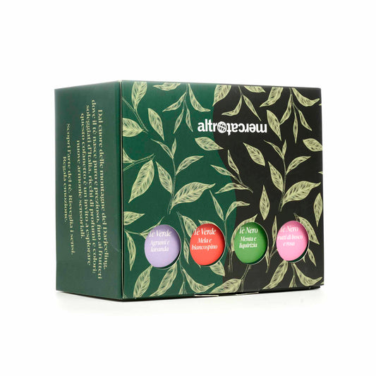 Cofanetto tè Darjeeling con frutta italiana - bio | 32 filtri