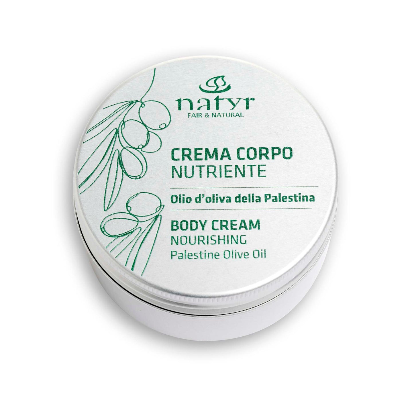Crema corpo idratante con olio d'oliva della Palestina | 100 ml