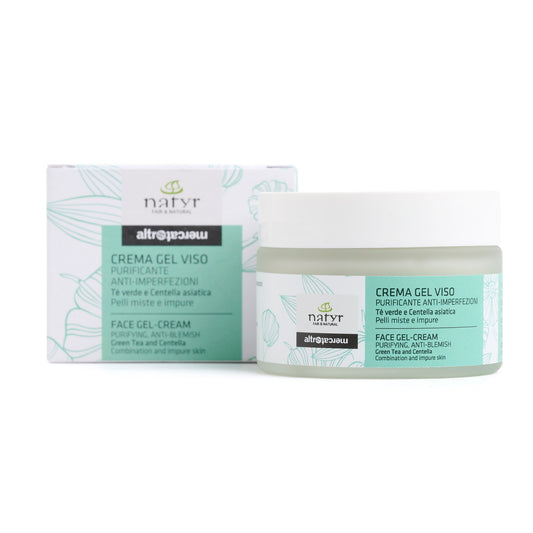 Crema gel viso idratante purificante anti imperfezioni - bio | 50 ml