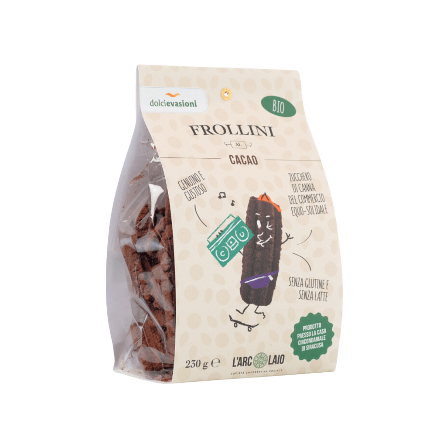 Frollini senza glutine al cacao - bio | 230 g