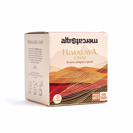 Tè nero Himalaya Chai vaniglia e spezie | 15 filtri piramidali