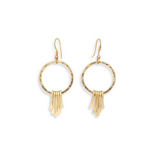 Orecchini Cascata ottone