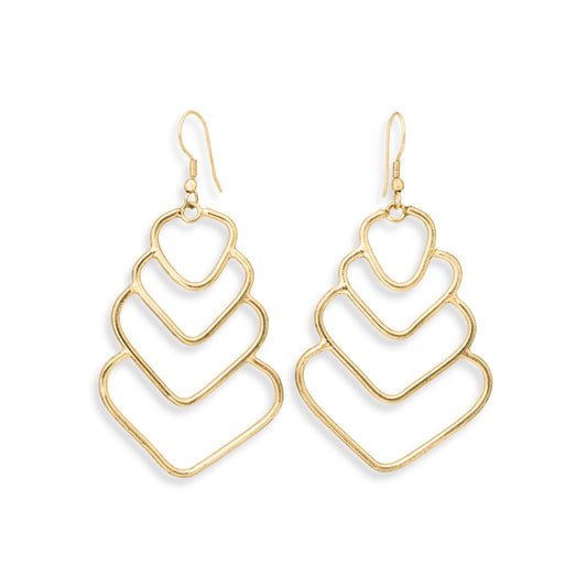 Orecchini Flow ottone