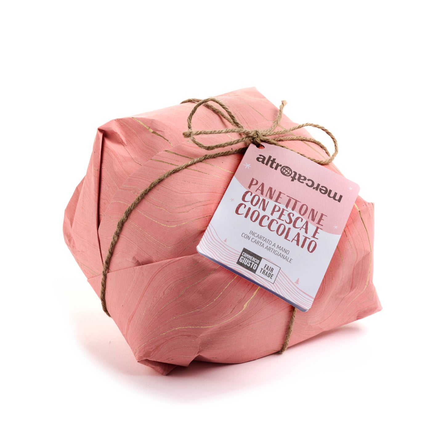 Panettone alla pesca con gocce di cioccolato | 750 gr