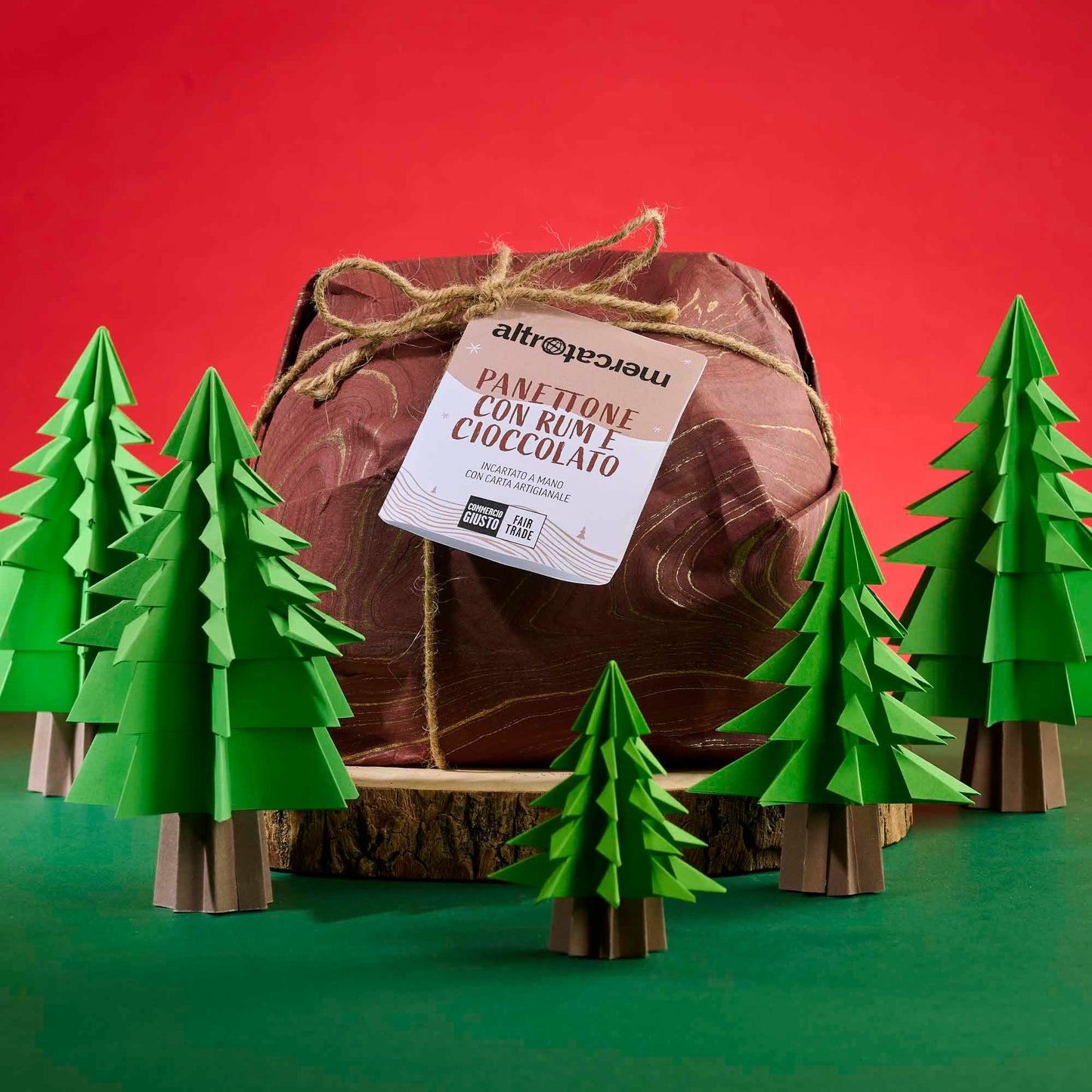 Panettone al rum e gocce di cioccolato | 750 gr