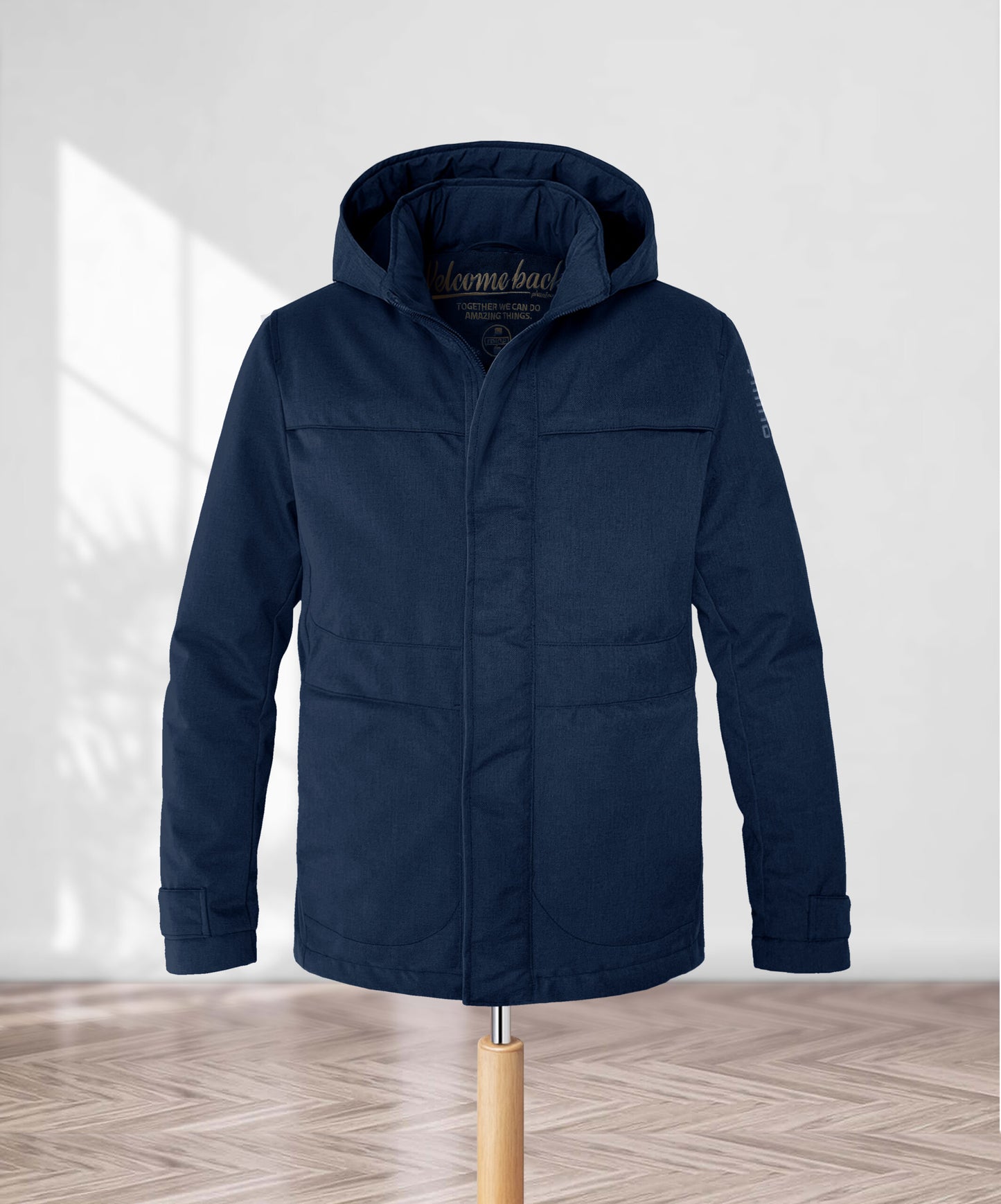 Parka termico corto uomo