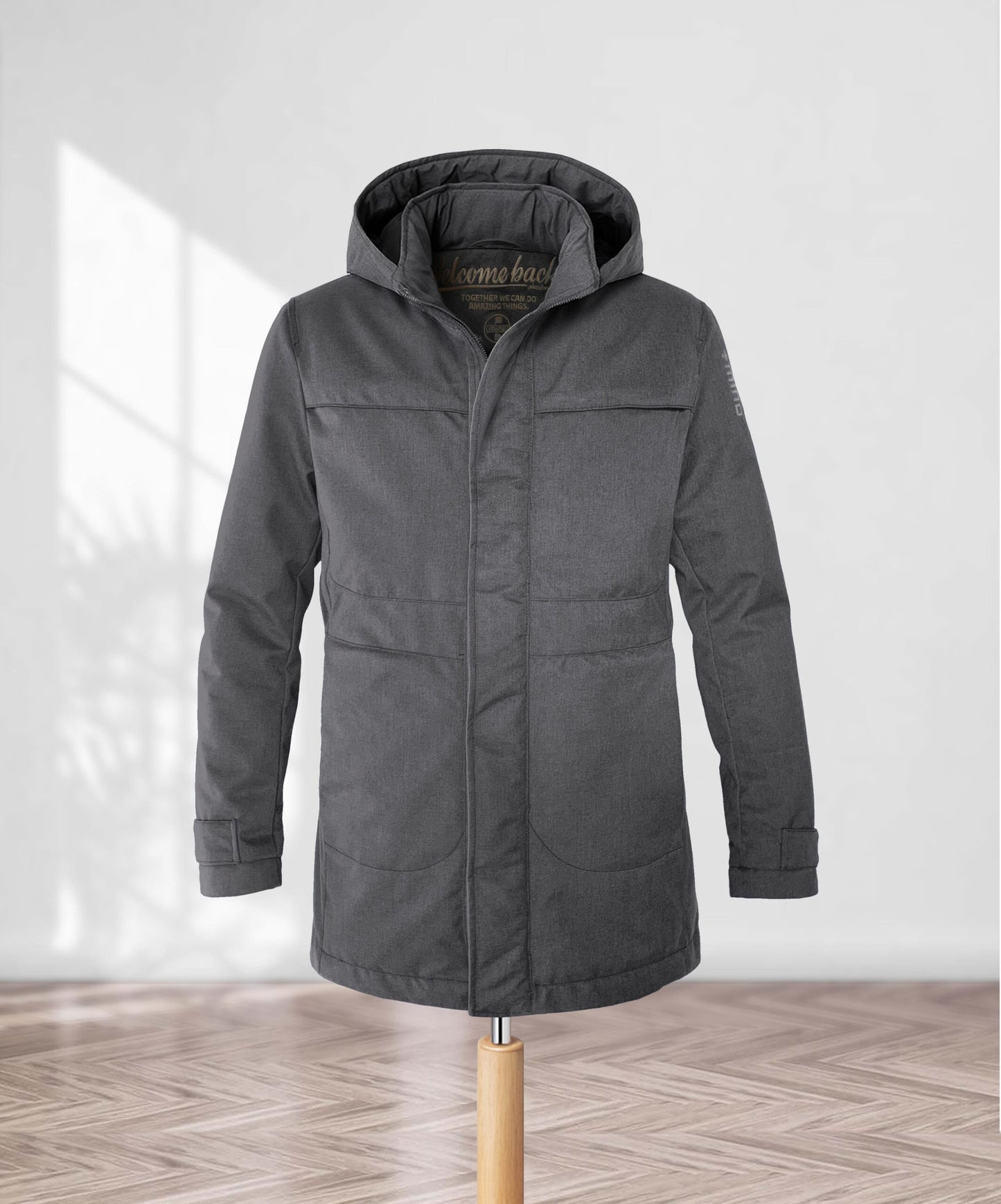 Parka termico lungo uomo