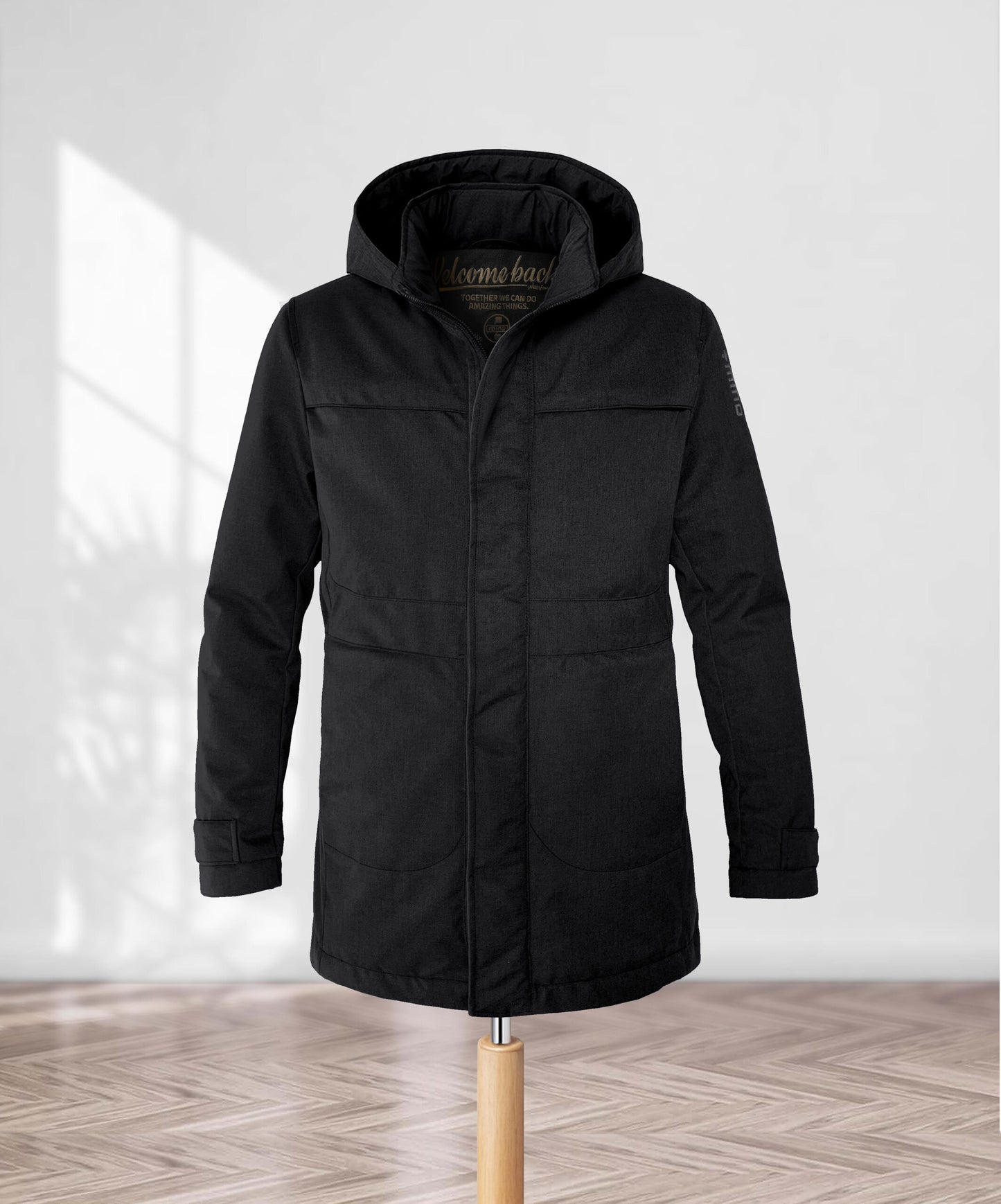 Parka termico lungo uomo