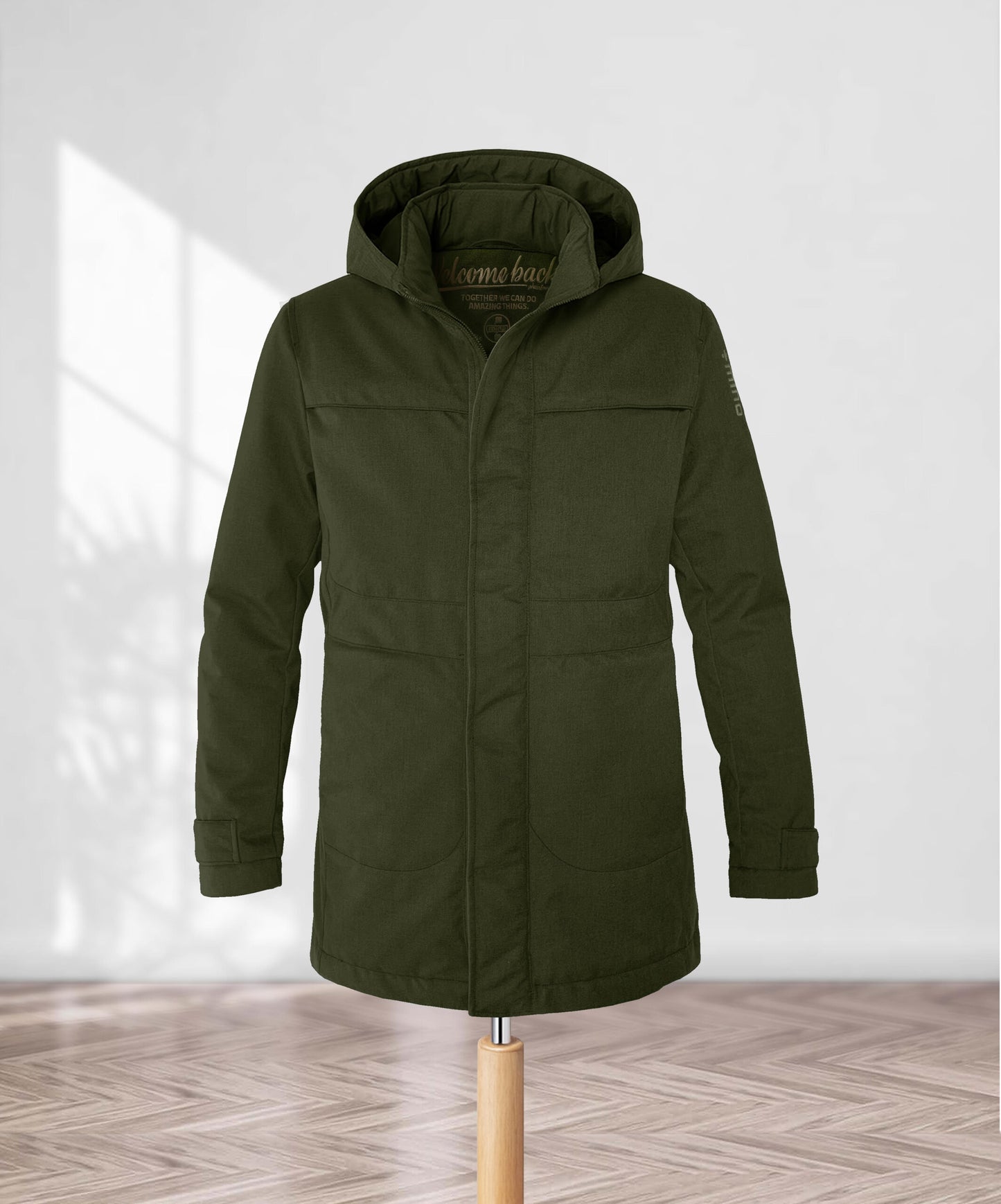 Parka termico lungo uomo