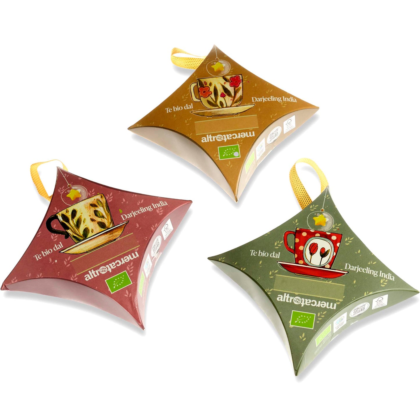 Tè Darjeeling in stella appendibile | 6 filtri