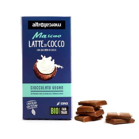 Cioccolato Mascao fondente al latte di cocco - bio | 80 g
