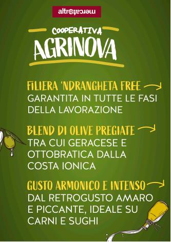 Olio evo Agrinova in latta Calabria - bio | 3L