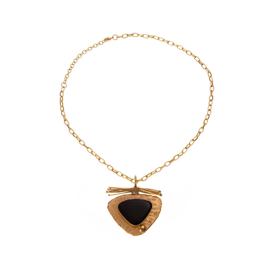 Collana Ecate ottone e resina