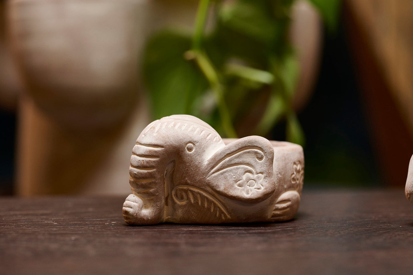 Mini vasetto elefantino terracotta