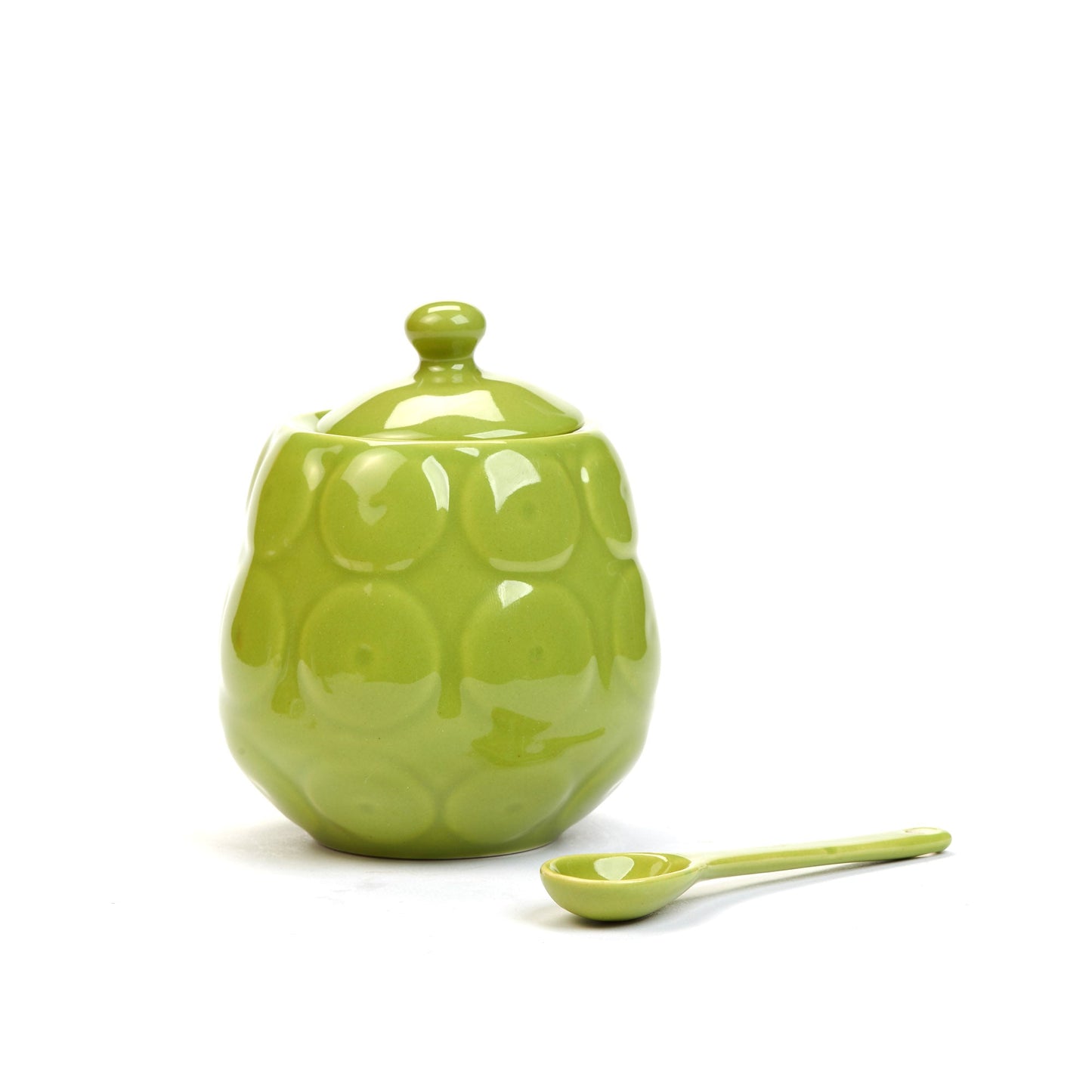 Zuccheriera Echini ceramica verde acido