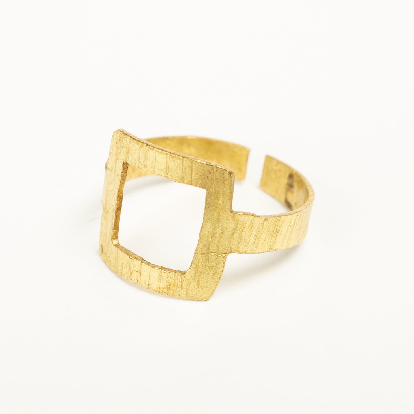 Anello Quadrato ottone