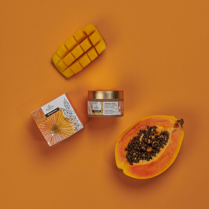 Crema viso rassodante antirughe mango e papaya | 50 ml