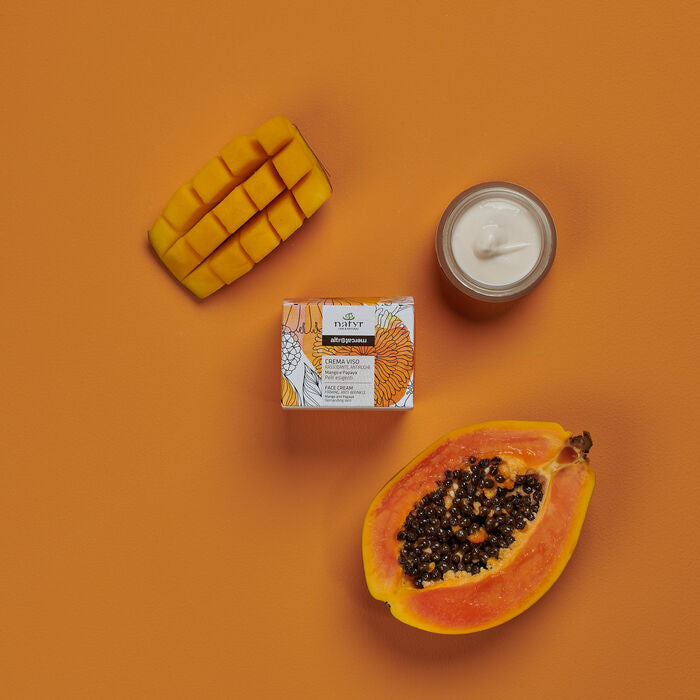 Crema viso - rassodante antirughe - Mango e papaya | 50 ml